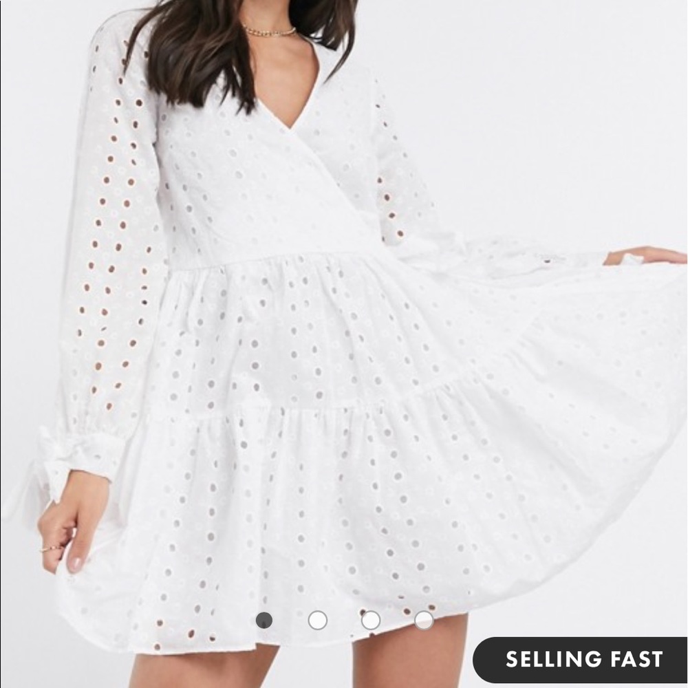 NWT ASOS White Flowy Dress